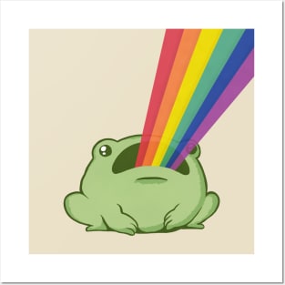 Rainbow frog Posters and Art